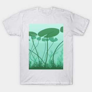 Below the lily pads illustration T-Shirt